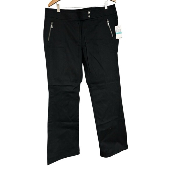 Michael Kors Black‎ Twill Pants Zipper Pockets NWT (MSRP $99) Sz 16 - Picture 1 of 6
